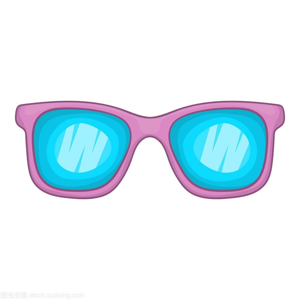 卡通風格的眼鏡圖標
